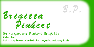 brigitta pinkert business card